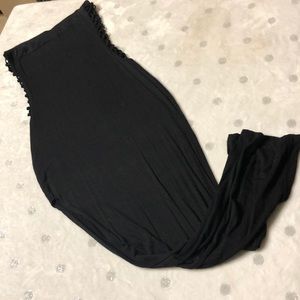 Black maxi dress